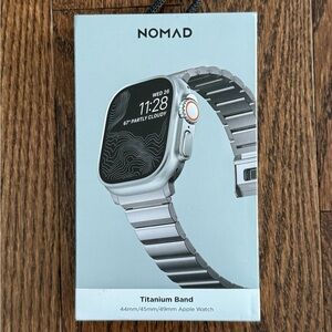 Nomad Titanium Band for Apple Watch | 49/45/44mm | Silver | New in Box